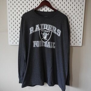 NFL Raiders Football Graphic Long Sleeve T-Shirt Fanatics Pro‎ Line 2XL